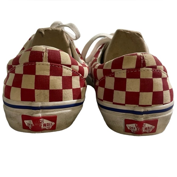 Red White Blue Custom Vans Size 8.5 - Picture 4 of 6